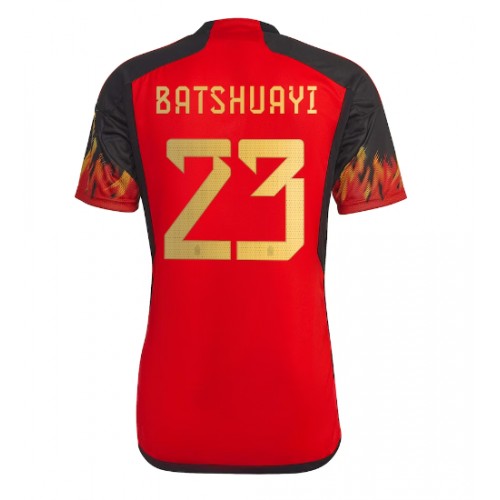 Echipament fotbal Belgia Michy Batshuayi #23 Tricou Acasa Mondial 2022 maneca scurta